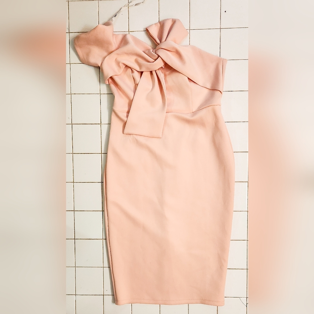 ASOS Strapless Peach Dress